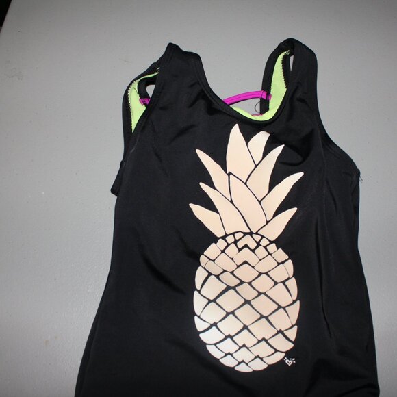 Black 1 pcs Justice Swimsuit Size 8 - Picture 2 of 9